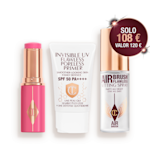 Unreal Blush, UV Primer, y espray fijador en tamaño de viaje imagen null