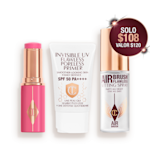 Unreal Blush, UV Primer, y spray fijador en tamaño de viaje imagen null