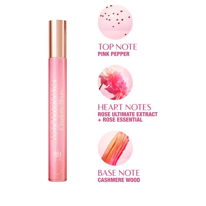 Love Frequency 10ml: Woody Floral Perfume EDP key notes Love Frequency 10ml: Woody Floral Perfume EDP key notes