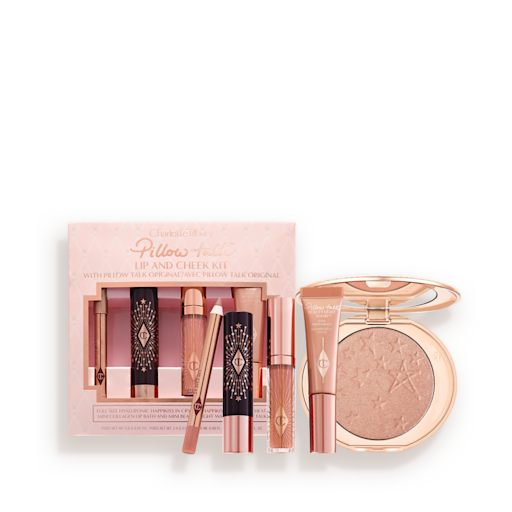 PILLOW TALK LIPS, CHEEKS & HOLLYWOOD GLOW KIT PACKSHOT PILLOW TALK LIPS, CHEEKS & HOLLYWOOD GLOW KIT PACKSHOT