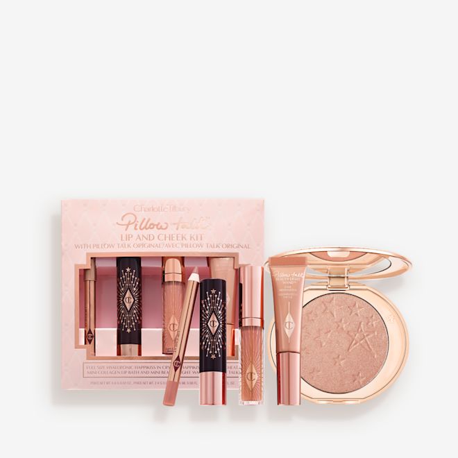 PILLOW TALK LIPS, CHEEKS & HOLLYWOOD GLOW KIT PACKSHOT PILLOW TALK LIPS, CHEEKS & HOLLYWOOD GLOW KIT PACKSHOT