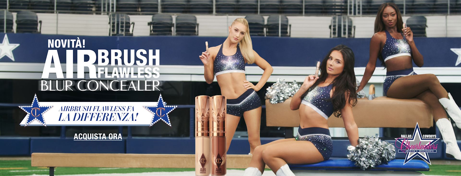 DALLAS COWBOYS CHEERLEADERS NOVITÀ! AIRBRUSH FLAWLESS BLUR CONCEALER AIRbrush Flawless fa la differenza! <ACQUISTA ORA> DALLAS COWBOYS CHEERLEADERS NOVITÀ! AIRBRUSH FLAWLESS BLUR CONCEALER AIRbrush Flawless fa la differenza! <ACQUISTA ORA>