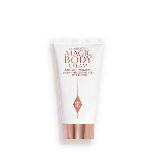 Mini Magic Body Cream Closed A tube of a body moisturiser.