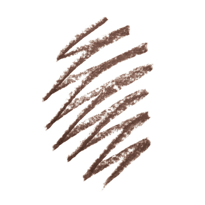 Swatch of an eyebrow pencil in a dark brown shade.