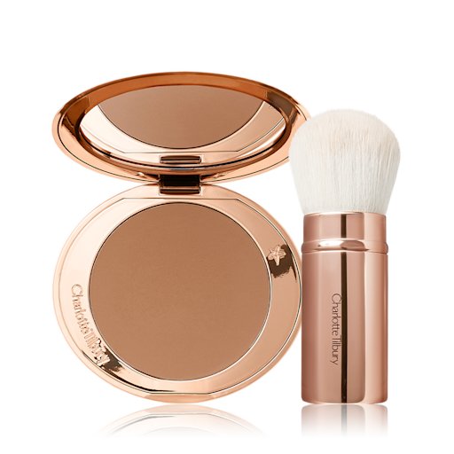 Airbrush Bronzer and Kabuki Brush PDP Airbrush Bronzer and Kabuki Brush