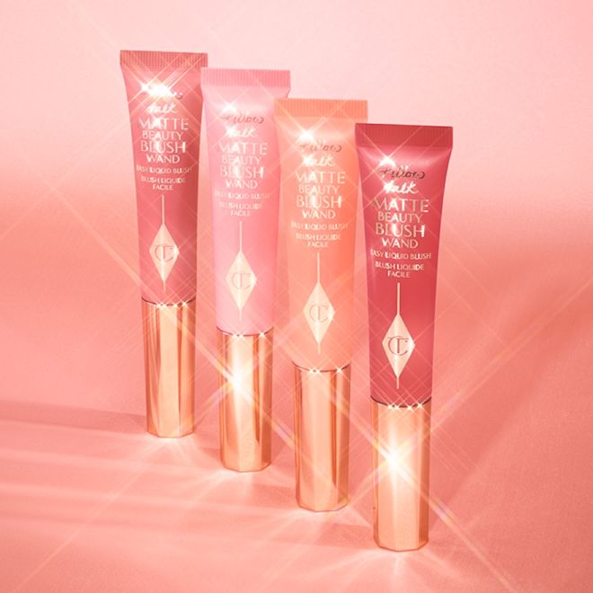 Matte Blush Wands all shades All 4 shades of Charlotte Tilbury's Pillow Talk Matte Beauty Blush Wands