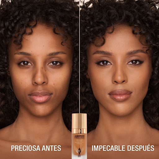 Antes y después de usar Airbrush Flawless Foundation 12 Cool Antes y después de usar Airbrush Flawless Foundation 12 Cool