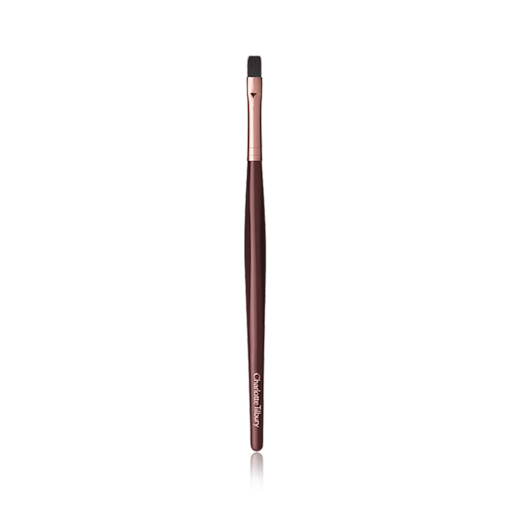 Synthetic Lip Brush Brush A slim lip brush in dark crimson and gold colour scheme.