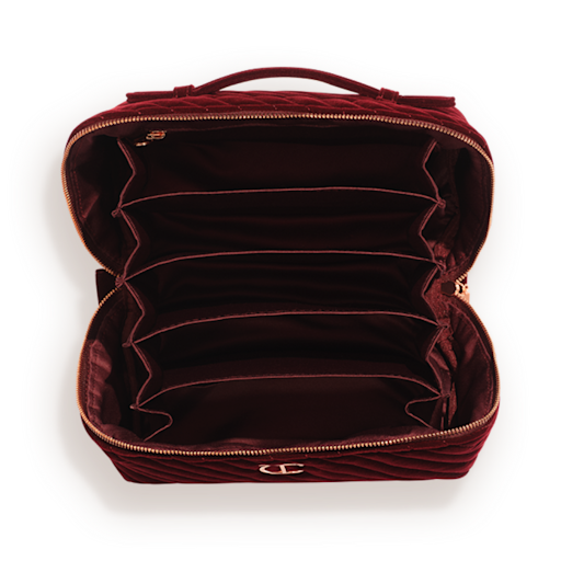 Makeup Bag of Dreams Makeup Organiser: Large Compartmentalised Velvet Makeup Bag Makeup Bag of Dreams Makeup Organiser: Large Compartmentalised Velvet Makeup Bag