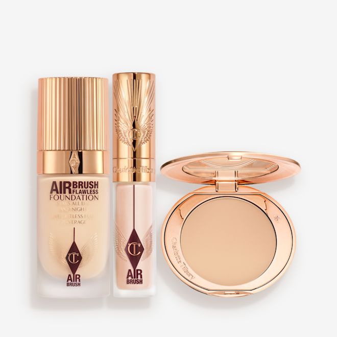 Airbrush Flawless Foundation + Airbrush Flawless Concealer + Airbrush Flawless Powder bundle packshot Airbrush Flawless Foundation + Airbrush Flawless Concealer + Airbrush Flawless Powder bundle packshot