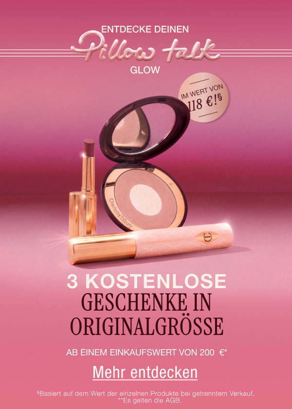 Entdecke deinen Pillow Talk Glow Drei kostenlose Geschenke in Originalgröße Entdecke deinen Pillow Talk Glow Drei kostenlose Geschenke in Originalgröße