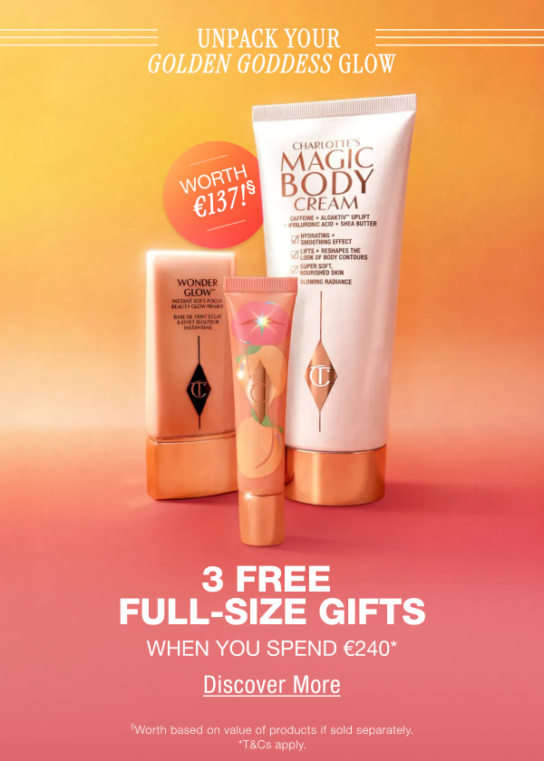 Unpack Your Golden Goddess Glow 3 Free Full-Size Gifts Unpack Your Golden Goddess Glow 3 Free Full-Size Gifts