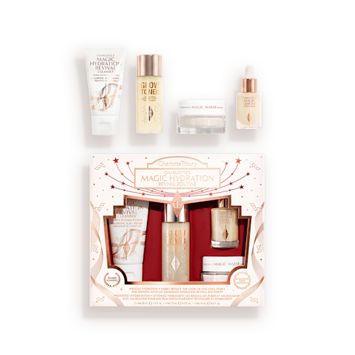 Packshot with Products CHARLOTTE-S MAGIC HYDRATION REVIVAL ROUTINE Packshot with Products CHARLOTTE-S MAGIC HYDRATION REVIVAL ROUTINE