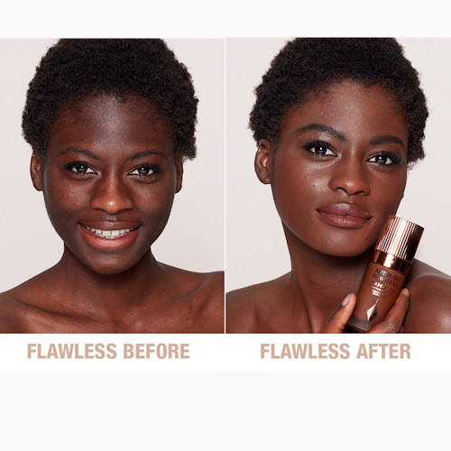 Airbrush Flawless Foundation 16 Neutral Before and After Airbrush Flawless Foundation 16 Neutral Before and After