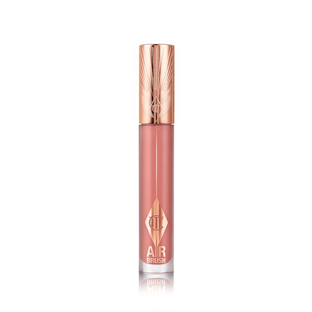 Pillow Talk Airbrush Flawless Lip Blur packshot for blog Airbrush Flawless Lip Blur hydrating liquid lipstick in cool, nude-toned pink shade, Pillow Talk