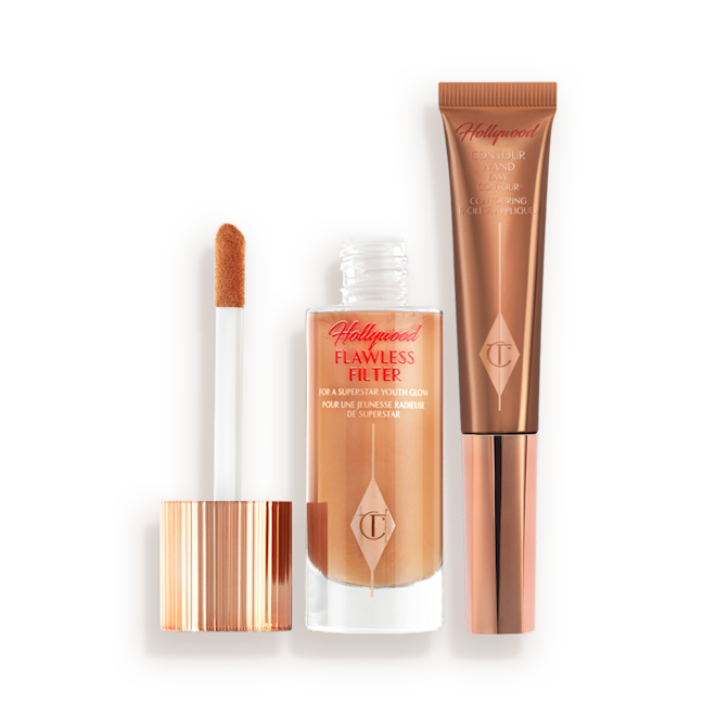 Hollywood Sculpt + Glow Duo: Liquid Highlighter + Contour Hollywood Sculpt + Glow Duo: Liquid Highlighter + Contour
