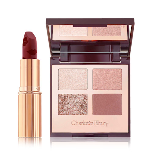 Charlottes Party Eyeshadow Duo Charlottes Party Eyeshadow Duo with Exaggereyes Eyeshadow and Matte Revolution Scarlet Spell