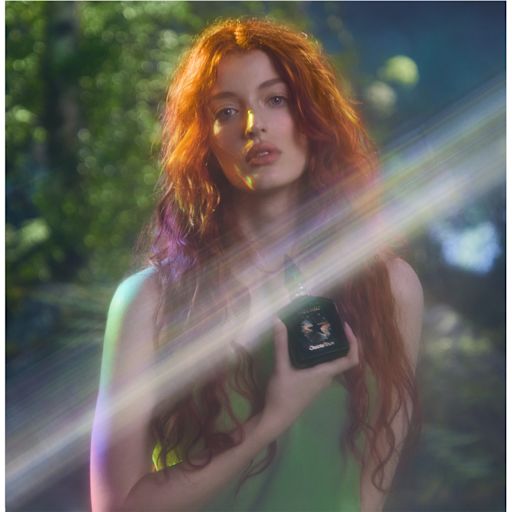 Model wearing Magic Energy: Woody Fresh Perfume with Bergamot Model wearing Magic Energy: Woody Fresh Perfume with Bergamot