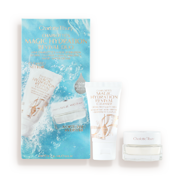 Immagine della confezione del mini set regalo Magic Hydration Revival Skincare per il blog Immagine della confezione del mini set regalo Magic Hydration Revival Skincare per il blog