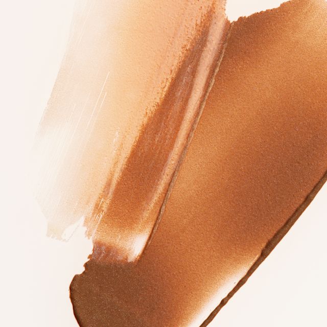 Stick foundation swatch Swatch of Unreal Skin Sheer Glow Tint stick foundation blended out