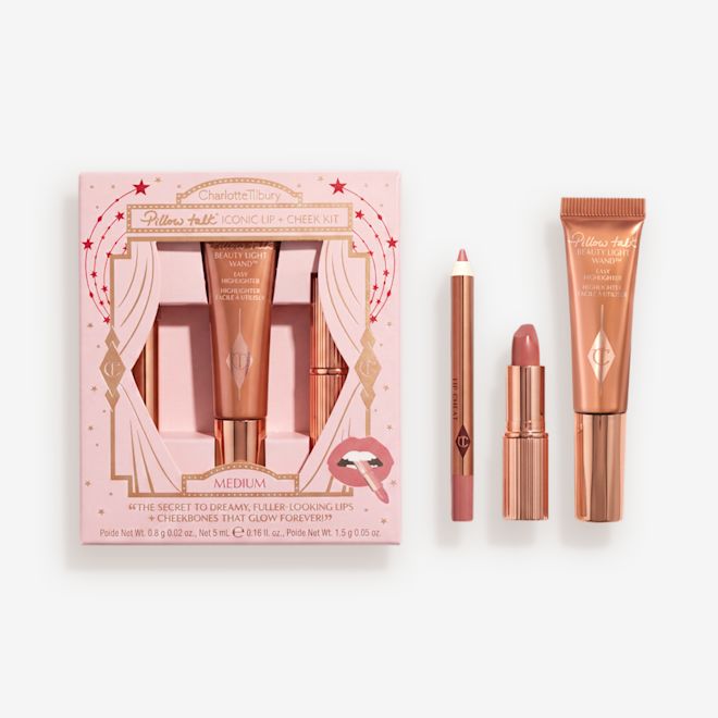 Packshot with Products PILLOW TALK ICONIC LIP + CHEEK KIT - MEDIUM Holiday 2026 Packshot with Products PILLOW TALK ICONIC LIP + CHEEK KIT - MEDIUM Holiday 2026