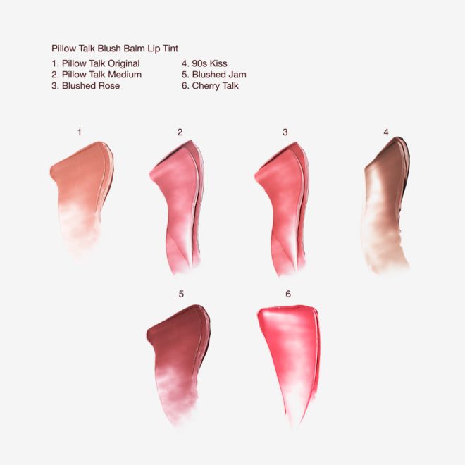 Pillow Talk Blush Balm Lip Tints - TEXTURE SWATCH Pillow Talk Blush Balm Lip Tints - TEXTURE SWATCH