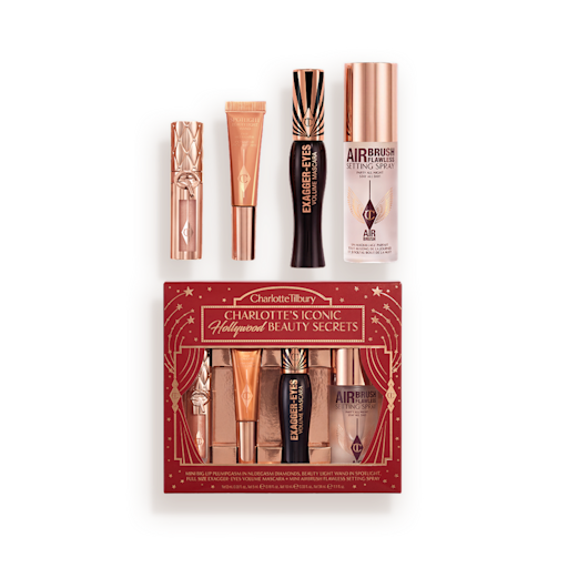 Packshot with Products CHARLOTTE-S ICONIC HOLLYWOOD BEAUTY SECRETS Holiday 2026 Packshot with Products CHARLOTTE-S ICONIC HOLLYWOOD BEAUTY SECRETS Holiday 2026