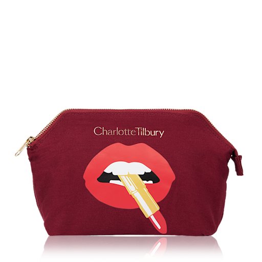 Hot Lips Makeup Bag Front Packshot Hot Lips Makeup Bag with Hot Lips logo