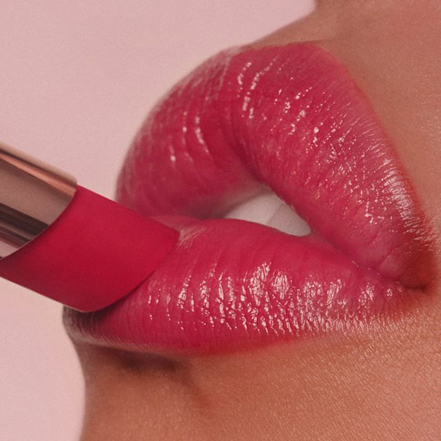 Cherry Talk sheer cherry red lipstick look Cherry Talk sheer cherry red lipstick look