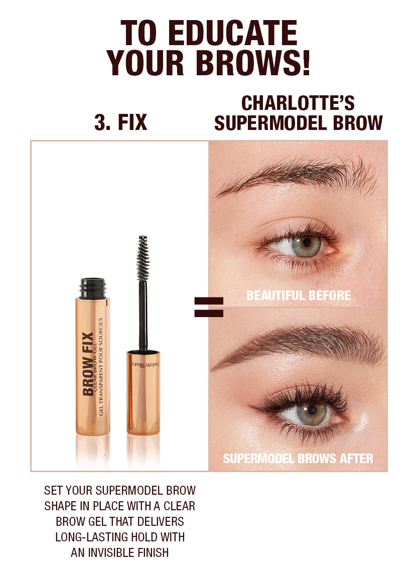 Supermodel brows 3 step routine Natural Brown