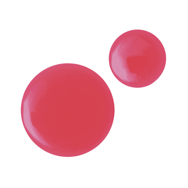 Lip Oil in Berry Bliss swatch Swatch of a high-shine, berry-pink-coloured lip oil.