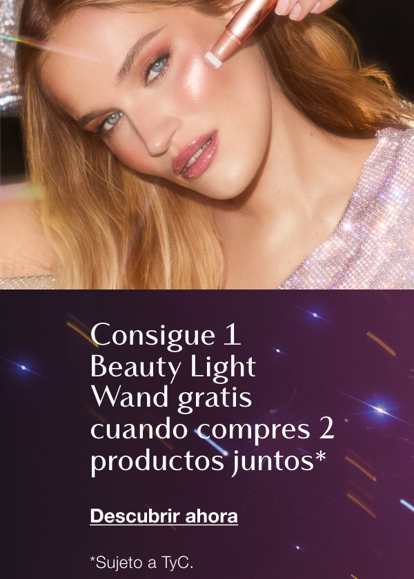 UN MÁGICO 20 % DE DESCUENTO§ EN LOS TRUCOS DE BELLEZA DE CHARLOTTE PARA ESTAS FIESTAS ADEMÁS, CONSIGUE UNA BEAUTY LIGHT WAND GRATIS CUANDO COMPRES DOS PRODUCTOS JUNTOS§ UN MÁGICO 20 % DE DESCUENTO§ EN LOS TRUCOS DE BELLEZA DE CHARLOTTE PARA ESTAS FIESTAS ADEMÁS, CONSIGUE UNA BEAUTY LIGHT WAND GRATIS CUANDO COMPRES DOS PRODUCTOS JUNTOS§