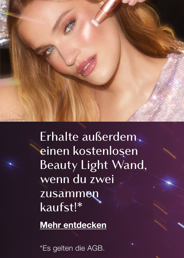 MAGISCHE 20 % RABATT§ AUF CHARLOTTES WEIHNACHTS-BEAUTY-TRICKS! ERHALTE AUSSERDEM EINEN KOSTENLOSEN BEAUTY LIGHT WAND, WENN DU ZWEI ZUSAMMEN KAUFST!§§ MAGISCHE 20 % RABATT§ AUF CHARLOTTES WEIHNACHTS-BEAUTY-TRICKS! ERHALTE AUSSERDEM EINEN KOSTENLOSEN BEAUTY LIGHT WAND, WENN DU ZWEI ZUSAMMEN KAUFST!§§