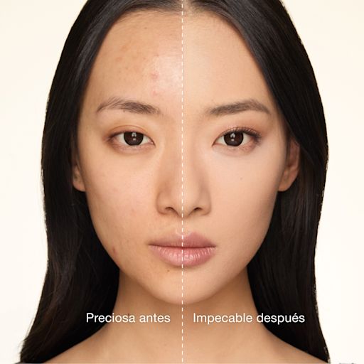 Antes y después de aplicar el filtro de polvos sueltos translúcidos null Vista 2