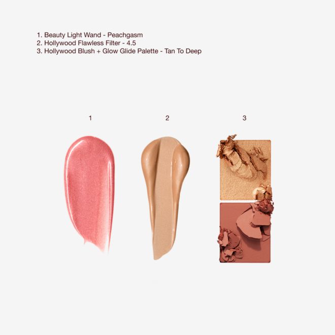 LEGENDARY LASHES, LIPS + CHEEKS KIT - Texture swatch LEGENDARY LASHES, LIPS + CHEEKS KIT - Texture swatch
