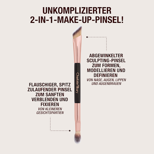 DE BRUSH-INFOGRAPHICS Double-ended angled brush with text. Ansicht 2