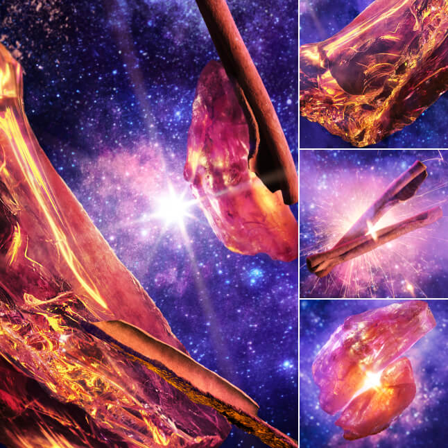 Cosmic Power − Collage der Inhaltsstoffe