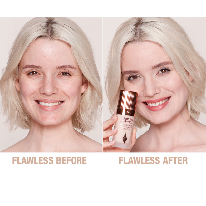 Airbrush Flawless Foundation Before and After Model