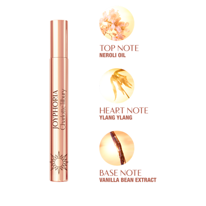 Joyphoria 10ml: Warm Floral Vanilla Perfume EDP key notes Joyphoria 10ml: Warm Floral Vanilla Perfume EDP key notes