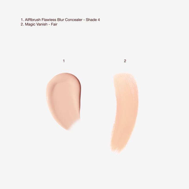 Airbrush Flawless Concealer + Magic Vanish Bundle Texture swatch Airbrush Flawless Concealer + Magic Vanish Bundle Texture swatch