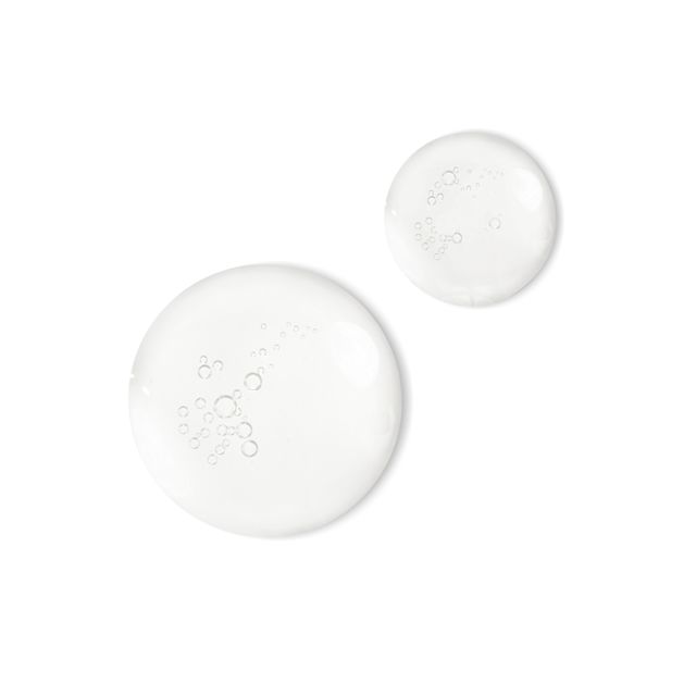 Take it all off makeup remover swatch two drops of pearly-white, watery makeup remover.