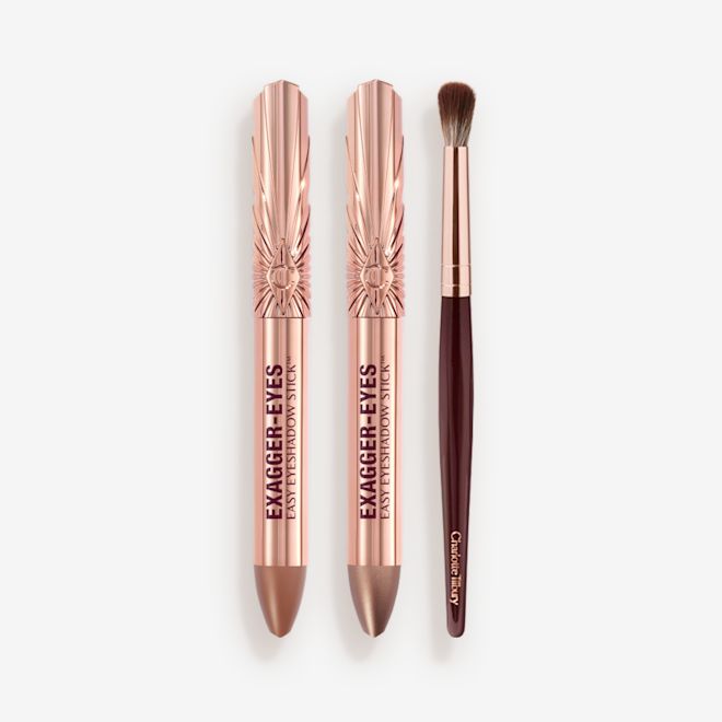 EXAGGER-EYES EASY EYESHADOW STICK + BLENDER BRUSH KIT packshot EXAGGER-EYES EASY EYESHADOW STICK + BLENDER BRUSH KIT packshot