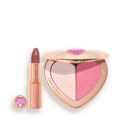 Palette pour le visage et rouge à lèvres Pillow Talk en édition limitée. Palette pour le visage et rouge à lèvres Pillow Talk en édition limitée. Vue 1