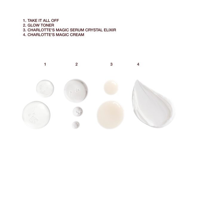 Night Time Skin Recovery Routine Kit swatches Night Time Skin Recovery Routine Kit swatches