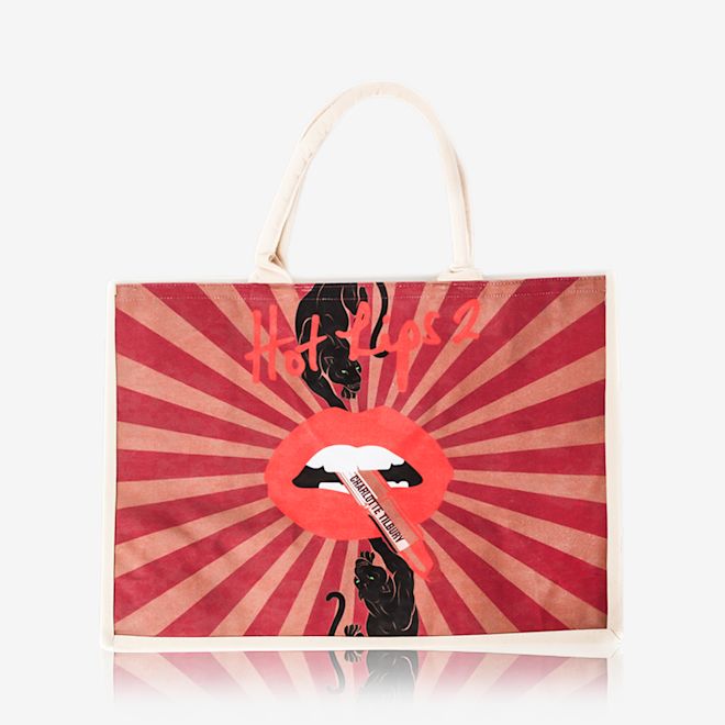 Hot Lips 2 The Magic Panther Tote Bag Hot Lips 2 Magic Panther Design Tote Bag