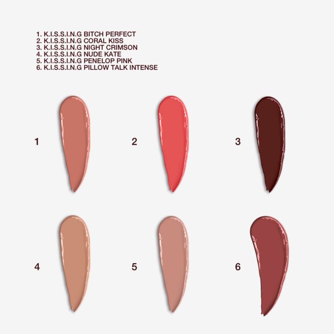 K.I.S.S.I.N.G LIPSTICK SWATCHES K.I.S.S.I.N.G LIPSTICK SWATCHES