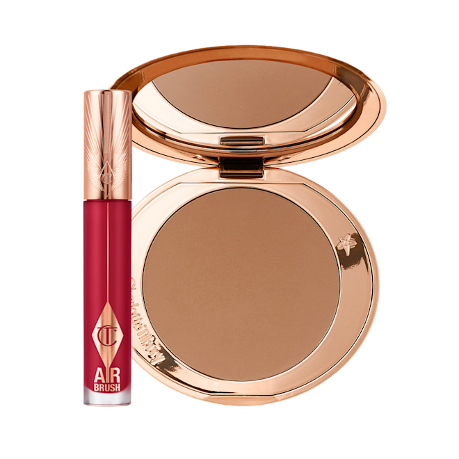 AIRBRUSH BRONZER + LIP BLUR DUO PACKAGING AIRBRUSH BRONZER + LIP BLUR DUO PACKAGING