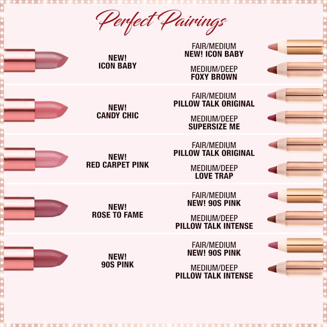 Pink Hollywood Icon Lipsticks and Lip Cheats Pink Hollywood Icon Lipsticks and Lip Cheats