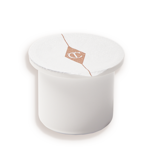 Magic Water Cream Refill Closed White tub with white foil lid.