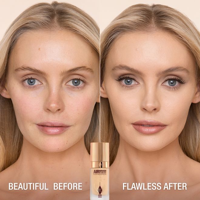 AIRBRUSH FLAWLESS FOUNDATION BEFORE AND AFTER 4 WARM AIRBRUSH FLAWLESS FOUNDATION BEFORE AND AFTER 4 WARM